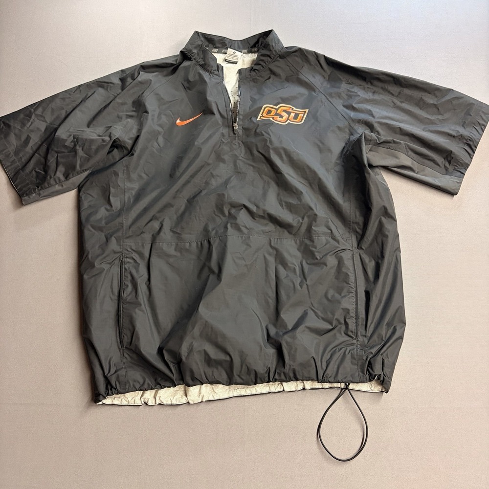 Nike Storm-FIT Oklahoma State Cowboys OSU Quarter Zip Pullover Jacket XL 602888